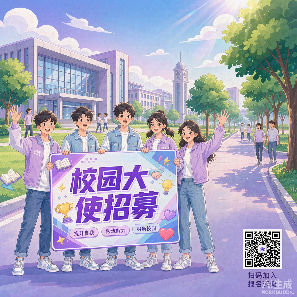 校园大使招募海报